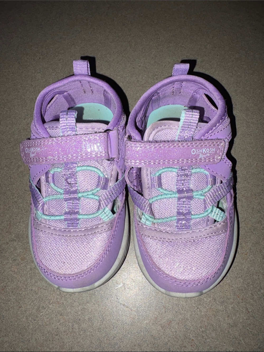 OshKosh B'gosh Purple with Mint Toddler Sneakers